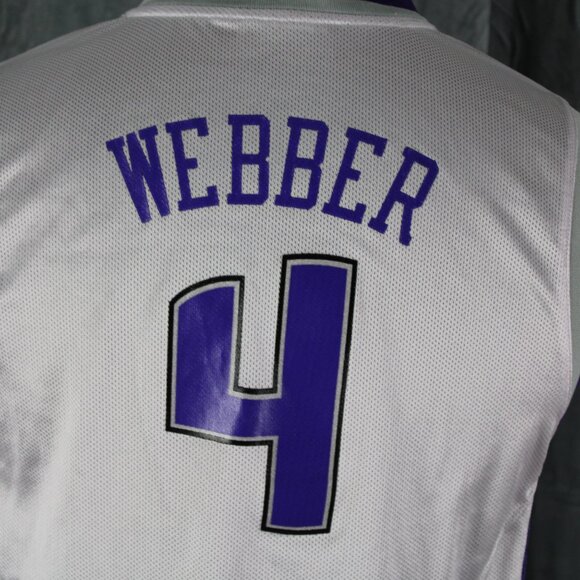 Sacramento Kings Jersey (Retro) - Chris Webber 4 by Reebok - Youth Large - Picture 6 of 10